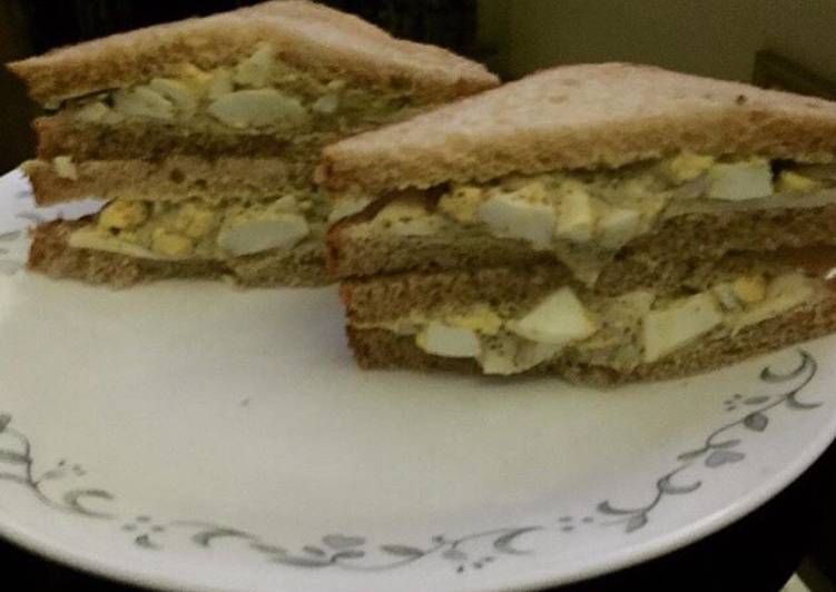 Recipe of Quick Mustard & Mayonnaise Egg Sandwich