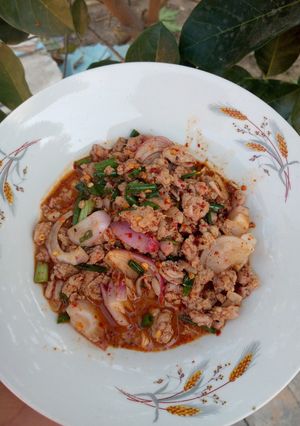 รูปของ ลาบไก่คีโต