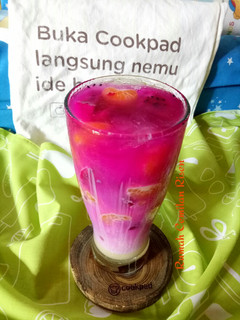 Foto resep Es Buah Naga Segar