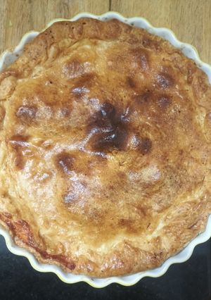 Una foto de Torta de jamón y queso