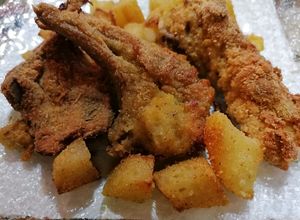 Foto di Agnello panato in forno
