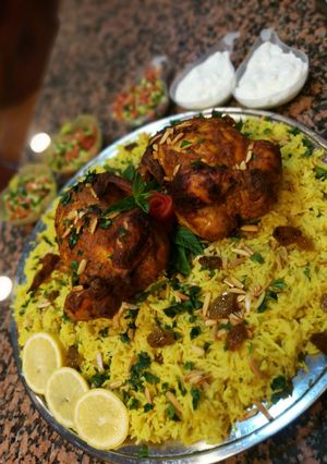 صورة لوصفة دجاج محشي أرز