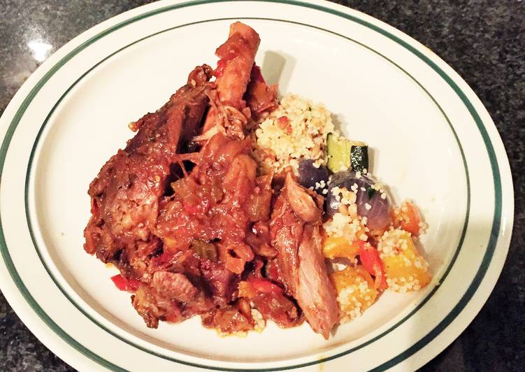 Healthy Recipe of Slow Cooked Mushroom Lamb Shank