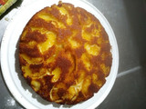 Torta invertida de manzanas