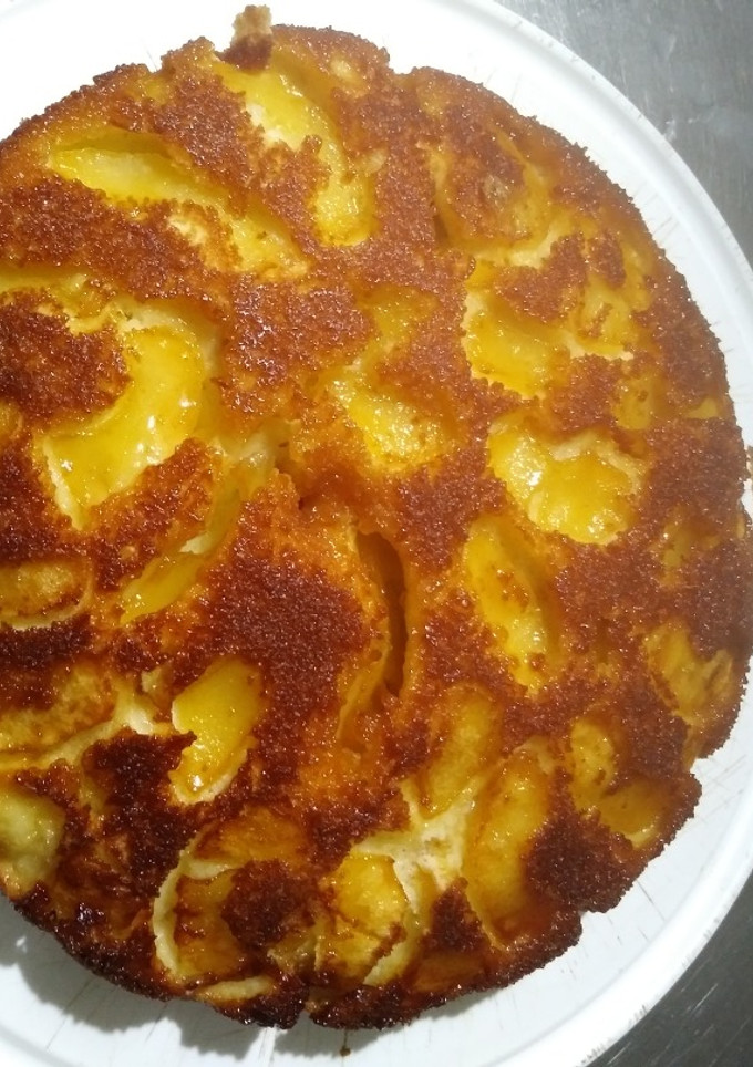 Una foto de Torta invertida de manzanas