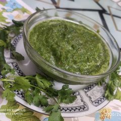 A picture of Tomato coriander chilli chutney.