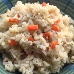 Simple Rice Cooker Rice & Red Lentils Pilaf with Vegetable A picture of Simple Rice Cooker Rice & Red Lentils Pilaf with Vegetable.