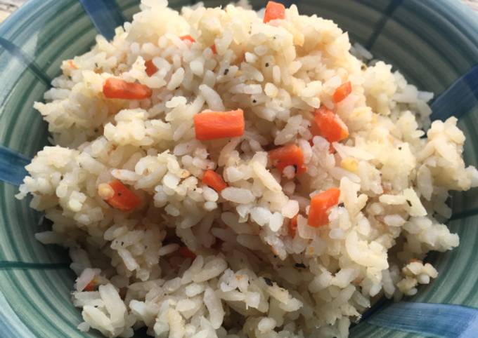 Simple Rice Cooker Rice & Red Lentils Pilaf with Vegetable