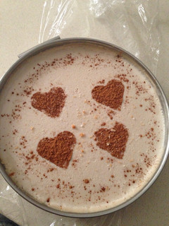 Una foto de Tarta fría de horchata