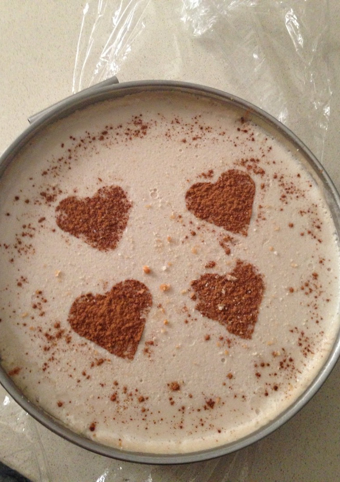 Una foto de Tarta fría de horchata