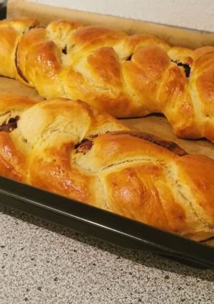 Mézes fonott kalács recept fotója