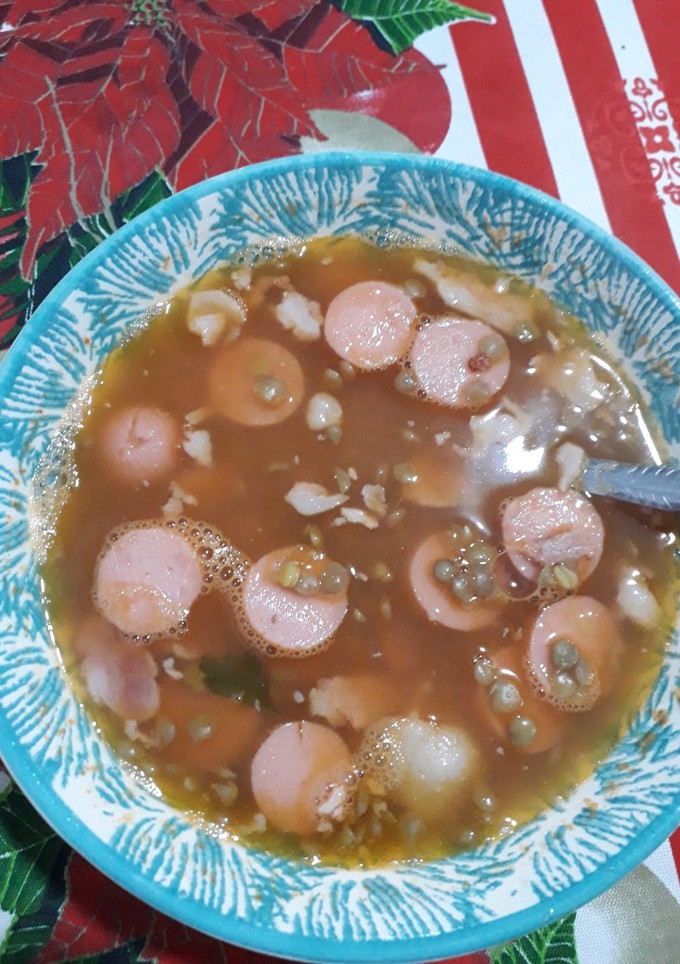 Una foto de Sopa de lentejas 🥣🥰