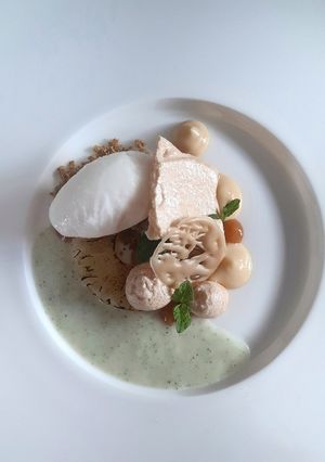 Zdjęcie przepisu Kokos, ananas, biała czekolada, mascarpone.