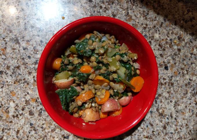 Recipe of Homemade 10 ingredient, 1-pot lentil soup