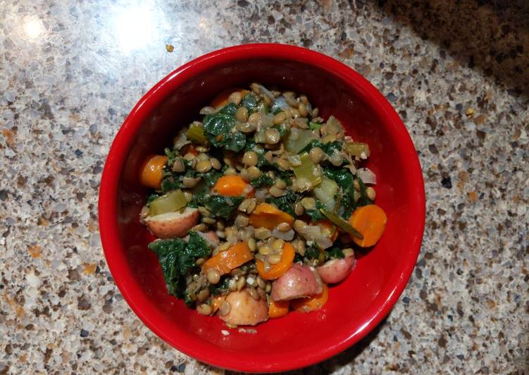 Recipe of Homemade 10 ingredient, 1-pot lentil soup