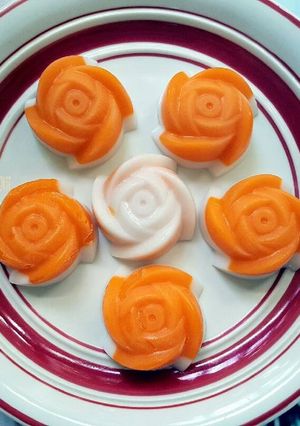 A picture of Mango Panna Cotta!.