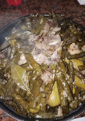 صورة لوصفة ورق عنب بالعصاعيص ولا أطيب