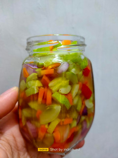 Foto resep Acar mentah timun wortel tanpa cuka