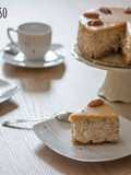 Tarta de queso con butterscotch y nueces pacanas