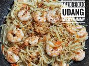 Gambar spageti udang