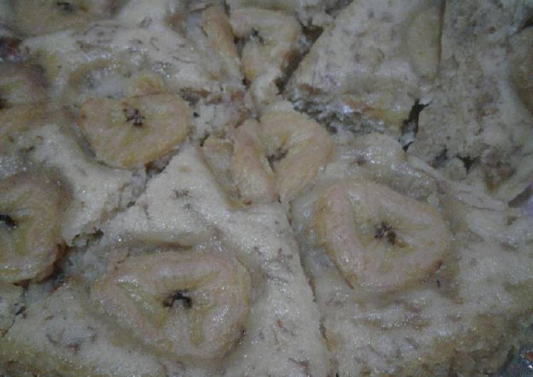 Bolu pisang kukus (no mixer)