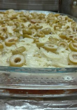 صورة لوصفة معكرونه بكريمة الطبخ