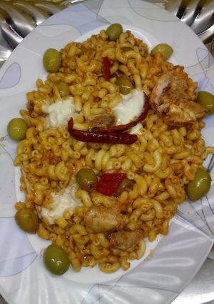 صورة لوصفة مقرونة تبسية حارة