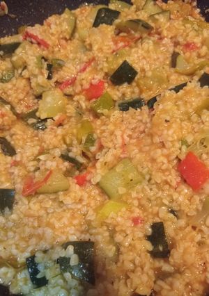 Cukkinis bulgur recept fotója