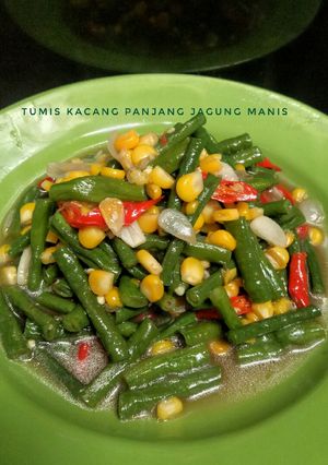 Foto resep Tumis Kacang Panjang Jagung Manis