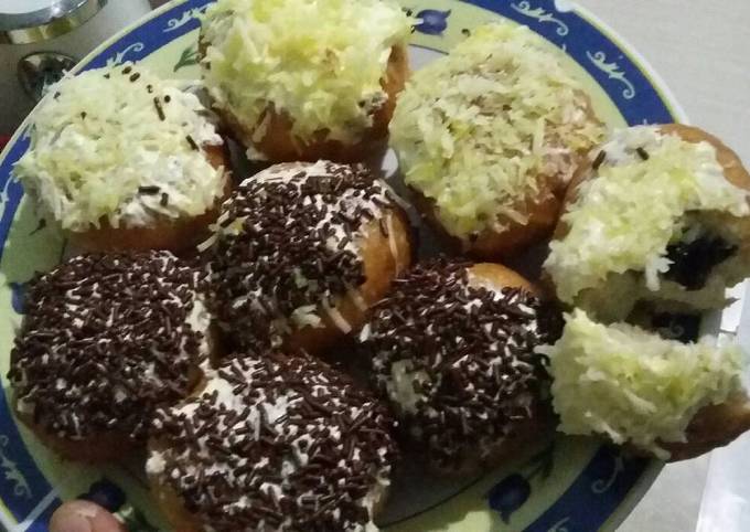 Anti Ribet, Bikin Donat isi chocochip dan tape Yang Enak