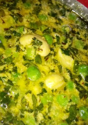 A picture of Khoya methi matar.