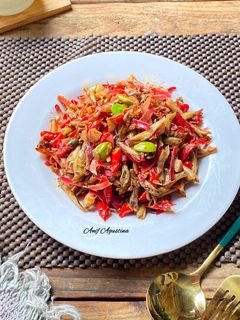 Foto resep Sambal Teri Pete Kecombrang
