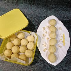 A picture of Roasted Gram and nuts Laddoo / Protein Laddoo / Gram Truffles.