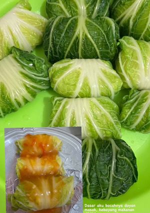 Foto resep Sawi putih gulung ayam tahu