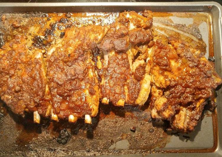 Recipe: Perfect Spare Ribs with Peach Apple Barbecue Sauce