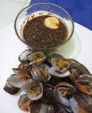 Kerang bulu bumbu kacang sambel kecap