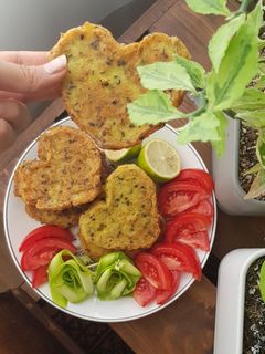 عکسی از دستور کوکو سیب زمینی با شوید وکنجد