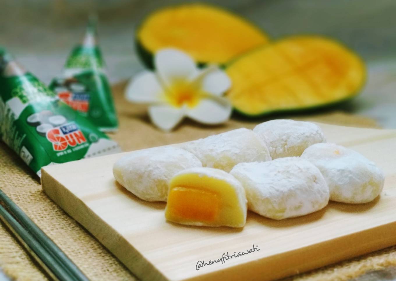 Resep Chewy Mango Mochi