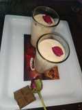 Strawberry shake with kachha mango icecream