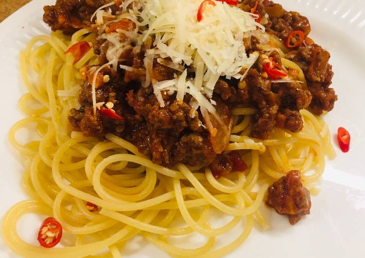 Spaghetti Bolognese Hallal