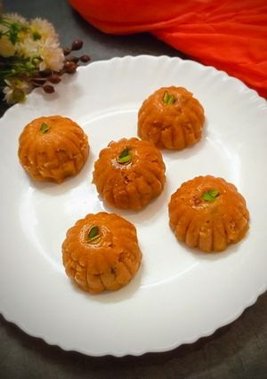 A picture of Moong dal halwa.