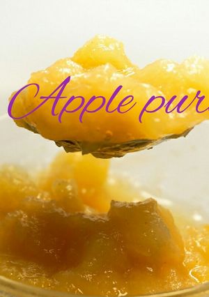 A picture of Apple honey puree.