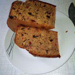 A picture of Non alcoholic fruit cake #Bakingcontest.