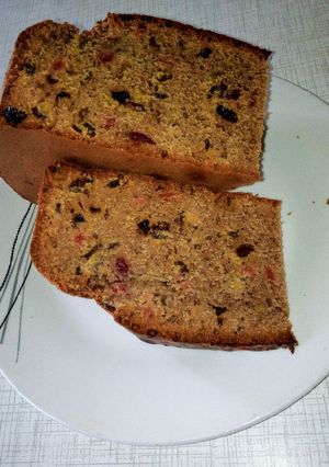 A picture of Non alcoholic fruit cake #Bakingcontest.