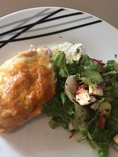 Baconös-sajtkrémes csirkemell recept fotója
