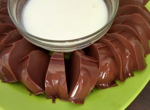 Foto resep Puding Cokelat Kuning Telur dan Vla Susu