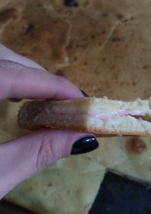 Una foto de Torta licuada de jamón y 🧀