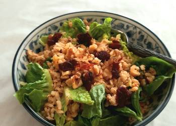 New Recipe Brown rice and tuna salad Delicious Nutritious