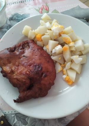 Una foto de Merluza a la marinera