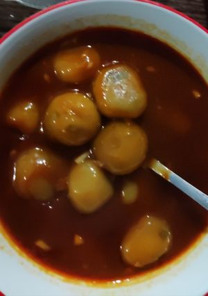 Foto resep Cilok kuah pedas asam manis